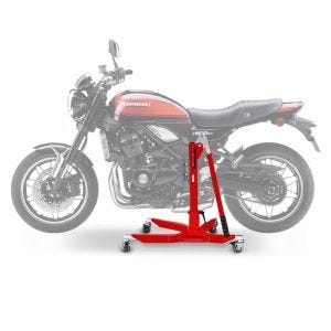 Lève moto centrale compatible avec Kawasaki Z 900 RS / Cafe 18-25 rouge ConStands Power-Classic NEW