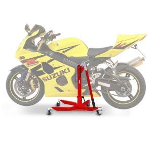 Lève moto centrale compatible avec Suzuki GSX-R 600 / 750 04-05 rouge ConStands Power-Classic
