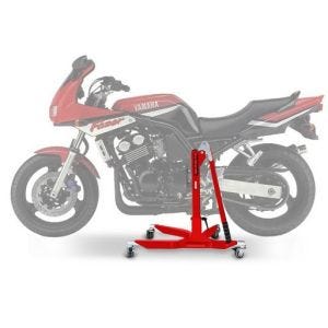 Lève moto centrale compatible avec Yamaha FZS 600 Fazer 98-03 rouge ConStands Power-Classic