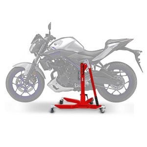 Lève moto centrale compatible avec Yamaha MT-03 16-22 rouge ConStands Power-Classic