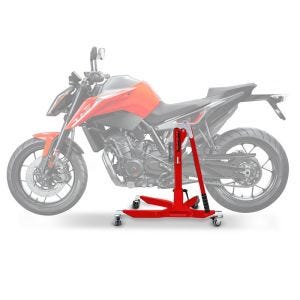 Lève moto centrale compatible avec KTM 790 Duke 18-25 rouge ConStands Power-Classic