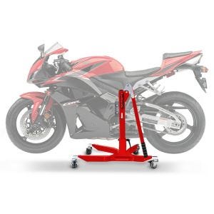 Lève moto centrale compatible avec Honda CBR 600 RR 07-16 rouge ConStands Power-Classic