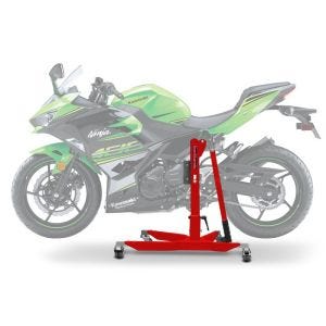 Lève moto centrale compatible avec Kawasaki Ninja 400 18-20 Rouge ConStands Power-Classic