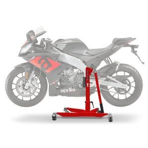 Lève moto centrale compatible avec Aprilia RS4 125 11-25 rouge ConStands Power-Classic