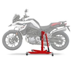 Lève moto centrale compatible avec BMW F 800 GS 2024 rouge ConStands Power-Classic