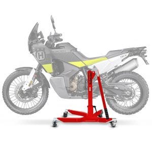 Lève moto centrale compatible avec Husqvarna Norden 901 21-25 rouge ConStands Power-Classic