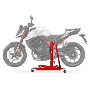 Lève moto centrale compatible avec Honda Hornet 750 23-25 rouge ConStands Power-Classic