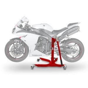 Lève moto centrale compatible avec Yamaha YZF-R1 07-14 rouge ConStands Power-Classic