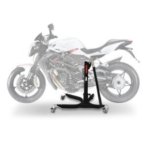 Lève moto centrale compatible avec MV Agusta Brutale 1078 RR 2009 noir ConStands Power-Classic