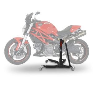 Lève moto centrale compatible avec Ducati Monster 1100 / Evo 09-13 noir ConStands Power-Classic