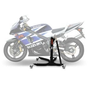 Lève moto centrale compatible avec Suzuki GSX-R 1000 03-04 noir mat ConStands Power-Classic