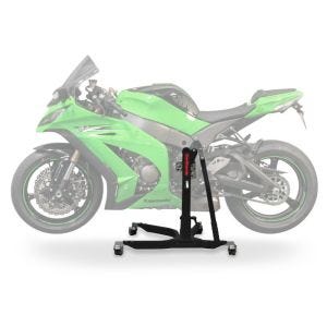 Lève moto centrale compatible avec Kawasaki ZX-10R 11-15 noir ConStands Power-Classic