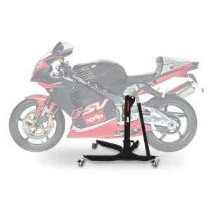Lève moto centrale compatible avec Aprilia RSV Mille 98-03 noir ConStands Power-Classic