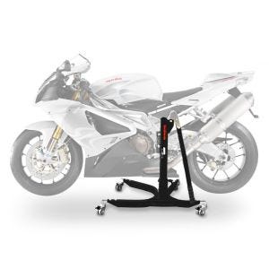 Lève moto centrale compatible avec Aprilia RSV 1000 R (Mille) 04-10 noir ConStands Power-Classic