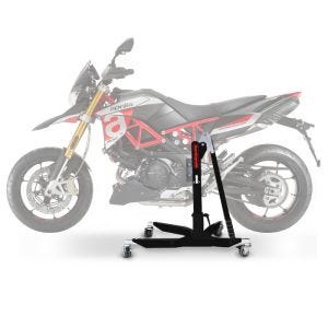 Lève moto centrale compatible avec Aprilia Dorsoduro 900 17-20 noir ConStands Power-Classic