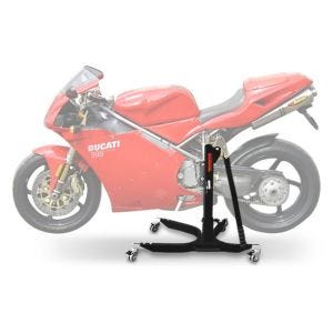 Lève moto centrale compatible avec Ducati 916 94-98 noir ConStands Power-Classic