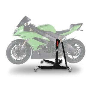 Lève moto centrale compatible avec Kawasaki ZX-6R 09-16 noir ConStands Power-Classic