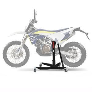 Lève moto centrale compatible avec Husqvarna 701 Enduro 16-24 noir ConStands Power-Classic