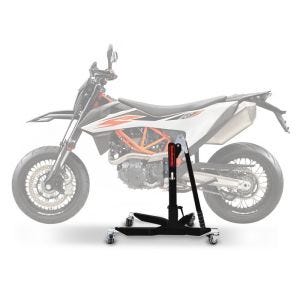 Lève moto centrale compatible avec KTM 690 SMC / R 19-24 noir ConStands Power-Classic