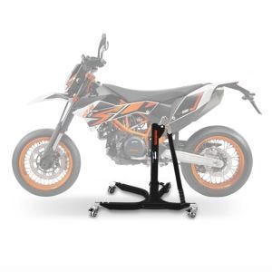 Lève moto centrale compatible avec KTM 690 SMC / R 08-16 noir ConStands Power-Classic
