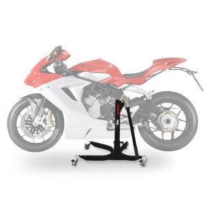 Lève moto centrale compatible avec MV Agusta F3 675 12-20 noir mat ConStands Power-Classic