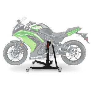 Lève moto centrale compatible avec Kawasaki ER-6f 12-16 noir ConStands Power-Classic