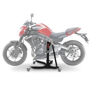 Lève moto centrale compatible avec Kawasaki ER-6n 12-16 noir ConStands Power-Classic