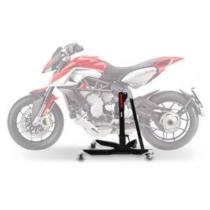 Lève moto centrale compatible avec MV Agusta Rivale 13-18 noir ConStands Power-Classic