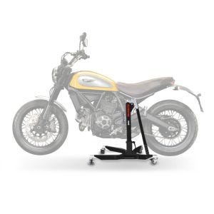 Lève moto centrale compatible avec Ducati Scrambler 15-17 noir ConStands Power-Classic