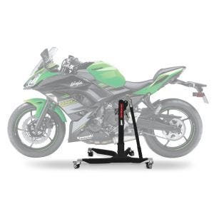 Lève moto centrale compatible avec Kawasaki Ninja 650 17-24 noir ConStands Power-Classic