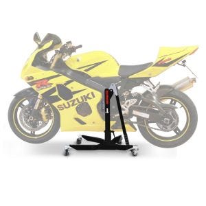 Lève moto centrale compatible avec Suzuki GSX-R 600 / 750 04-05 noir ConStands Power-Classic