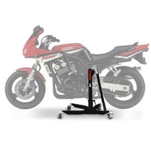 Lève moto centrale compatible avec Yamaha FZS 600 Fazer 98-03 noir mat ConStands Power-Classic