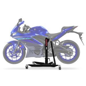 Lève moto centrale compatible avec Yamaha YZF-R3 19-25 noir mat ConStands Power-Classic
