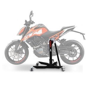 Lève moto centrale compatible avec KTM 125 / 390 Duke 17-24 noir ConStands Power-Classic