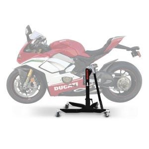 Lève moto centrale compatible avec Ducati Panigale V4 Speciale 19-21 Noir Mat ConStands Power-Classic