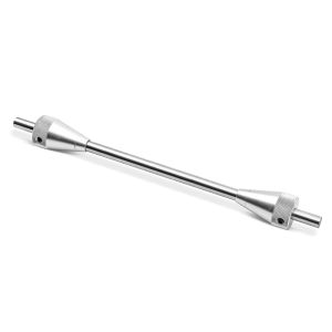 Axe d'équilibrage moto 19mm avec cônes de serrage / cône ConStands compatible avec dispositif d'équilibrage