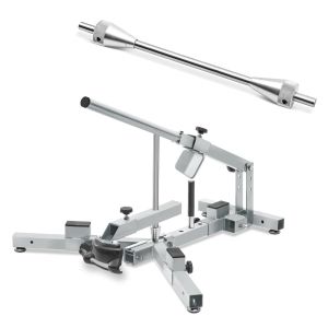 Motorrad Auswuchtachse 19mm mit Klemmkonen / Konus passend für Wuchtbock Auswuchtgerät  Achse / Welle + Reifenmontiergerät für Motorradreifen 12-21" ConStands MD4Z