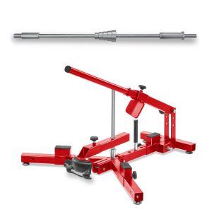 Adapter für Roller / Pitbikes 15mm Adapter für Reifenmontiergerät + Reifenmontiergerät für Motorradreifen 12-21" ConStands MD4 rot