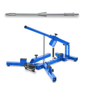 Adapter für Roller / Pitbikes 15mm Adapter für Reifenmontiergerät + Reifenmontiergerät für Motorradreifen 12-21" ConStands MD4 blau