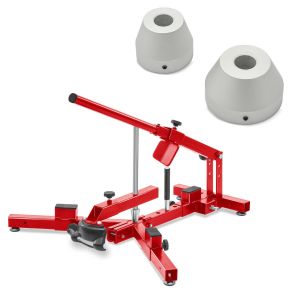 Adapter passend für KTM Auswuchtgerät und Reifenmontiergerät + Reifenmontiergerät für Motorradreifen 12-21" ConStands MD4 rot