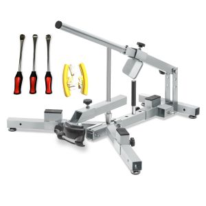 Set Motorrad Reifenmontiergerät MD4Z 12-21" mit Reifen Montiereisen und Felgenschoner Set ConStands_1
