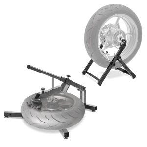 Reifenmontiergerät 12-21" Set mit Wuchtbock passend für Motorradreifen ConStands schwarz DNP1