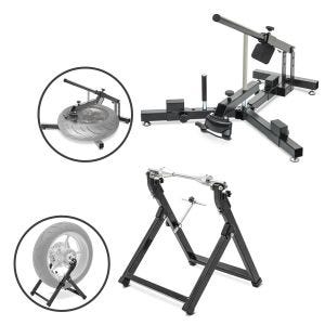 Reifenmontiergerät 12-21" Set mit Wuchtbock passend für Motorradreifen ConStands schwarz DNP2