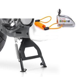 Set Hauptständer ConStands und Bremsscheibenschloss Alarm mit Erinnerungskabel Tourtecs für Honda Transalp XL 600 V 91-99_1