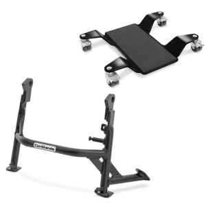 Hauptständer + Rangierhilfe für BMW F 800 R 09-19 Constands Rangierplatte schwarz_0