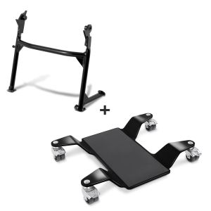 Hauptständer + Rangierhilfe für Yamaha XT 660 R/ X 04-16 Constands Rangierplatte schwarz_0