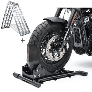Set SW5 Motorradwippe Easy Vario und Auffahrrampe Alu-V für BMW R 1250 R / RS / RT ConStands_1