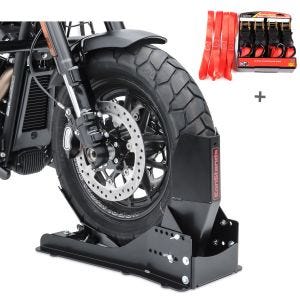 Set SW9 Motorradwippe Easy Vario Fix und Spanngurte Set für Harley Davidson Softail Street Bob ConStands_1
