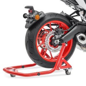 Béquille Arrière Range Moto compatible avec Kawasaki Versys 1000 / 650 Constands XB2 L rouge