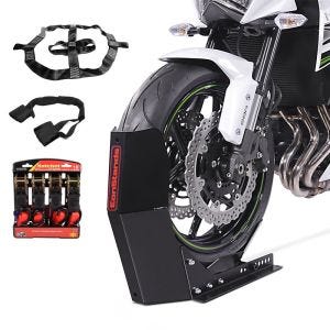 Transport Set Motorradwippe Easy Fix + Fixiergurte + Spanngurte Constands schwarz-rot_1